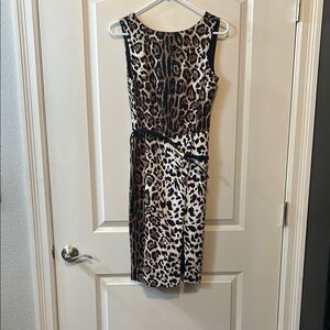 Leopard Print Dress with belt (one of the belt loops broke. Easy fix)